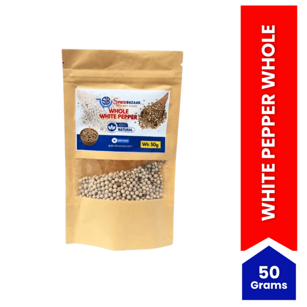 White Pepper Whole (Dakni Mirch) - Spiice Bazaar