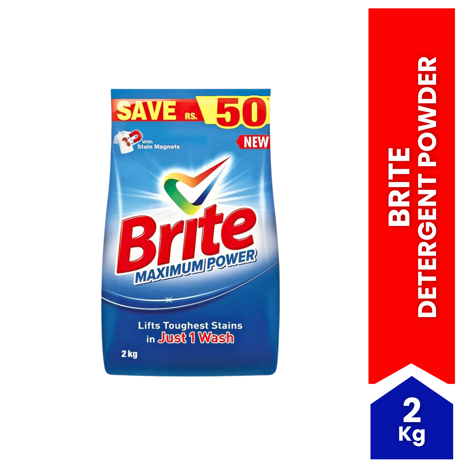 Brite Detergent Powder - 2 Kg