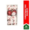 Christmas Tree Baubles (Pack of 16)