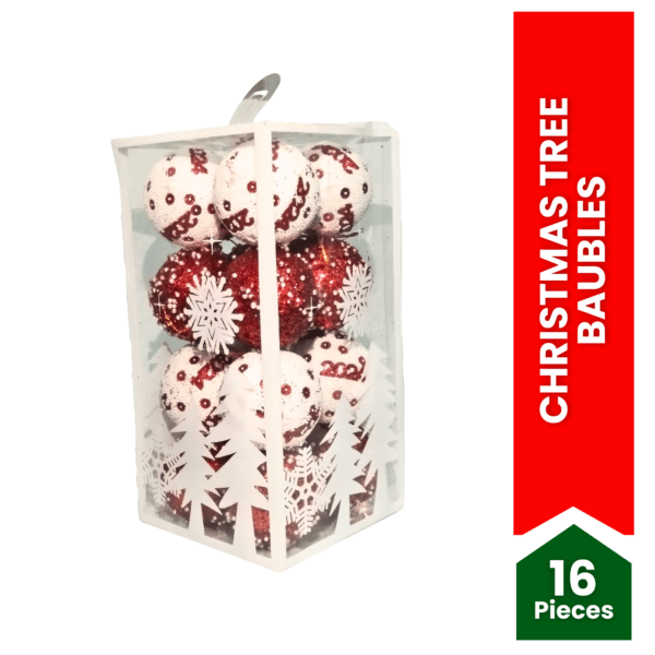 Christmas Tree Baubles (Pack of 16)