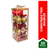 Christmas Tree Baubles (Pack of 20)